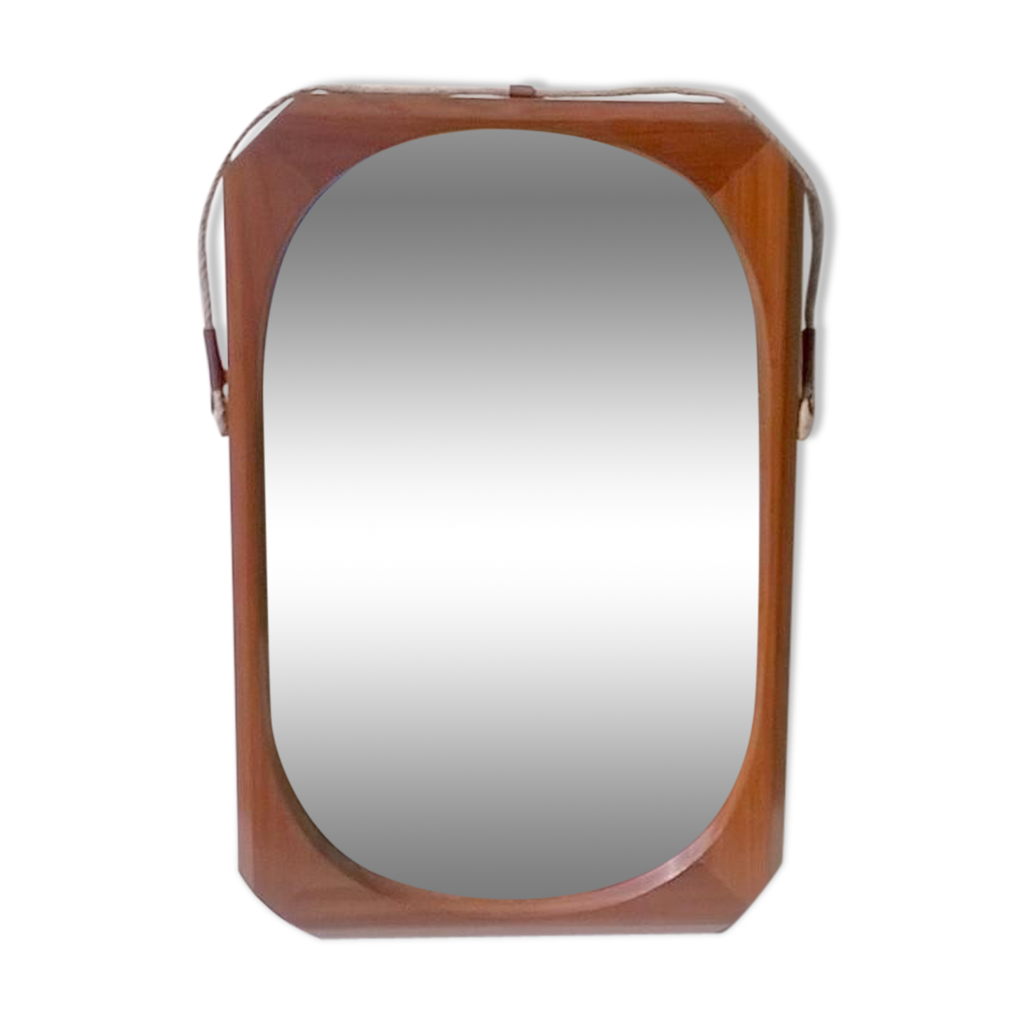 Mirror teak 1950 s 45x70cm