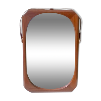 Mirror teak 1950 s 45x70cm