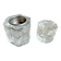 2 Vintage Scandinavian ice class candle holders