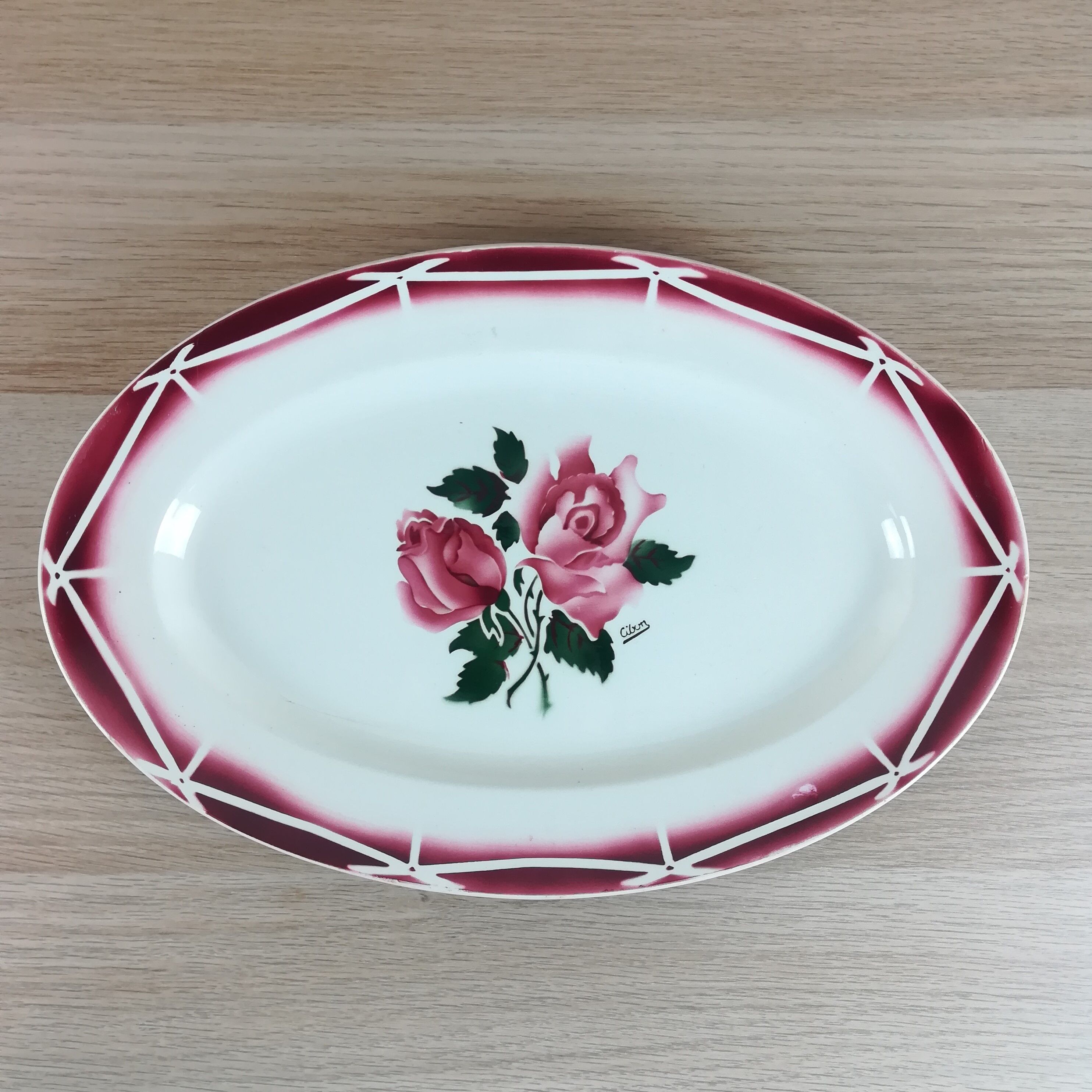Dish cibon sarreguemines and digoin