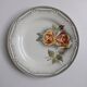 3 assiettes Digoin Sarreguemines Adèle gris jaune et bordeaux