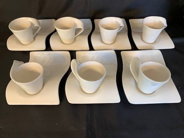 Villeroy and Boch wave coffee cup and saucer