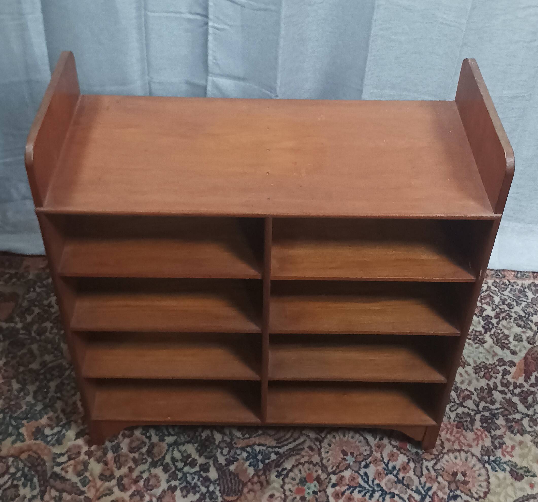 Vintage teak bookcase shelf