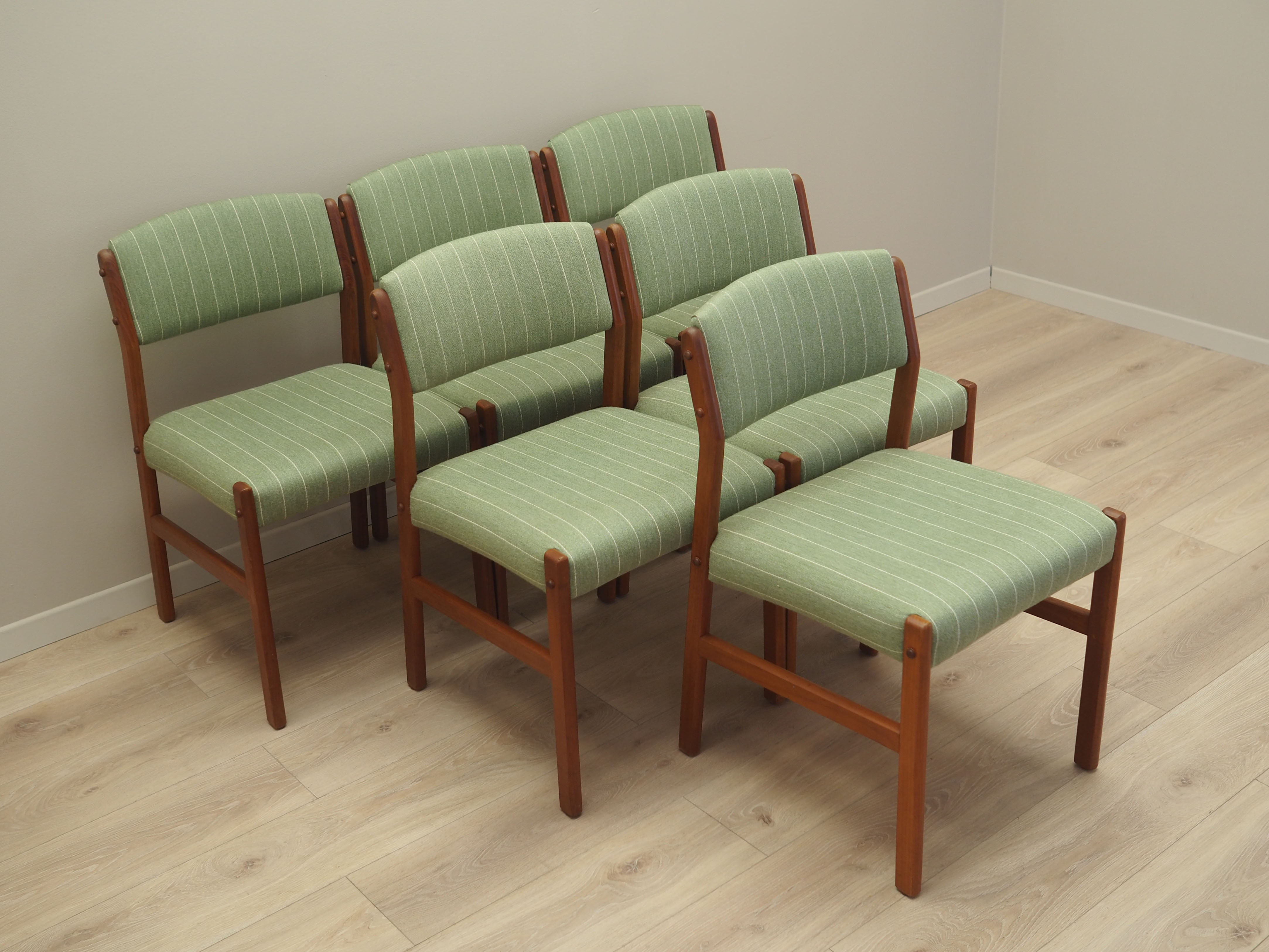Set of six teak chairs, Danish design, 70s, production: Denmark