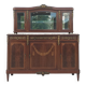 Louis XVI buffet in mahogany veneer and marquetry