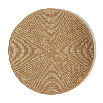 Plat céramique motif tressé Keralux Boch frères