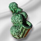 Spaghetti Noodles Ceramic Poodle Color Green Italy