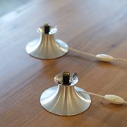 Pair of mountain wall lamps