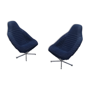 Duo de fauteuils vintage