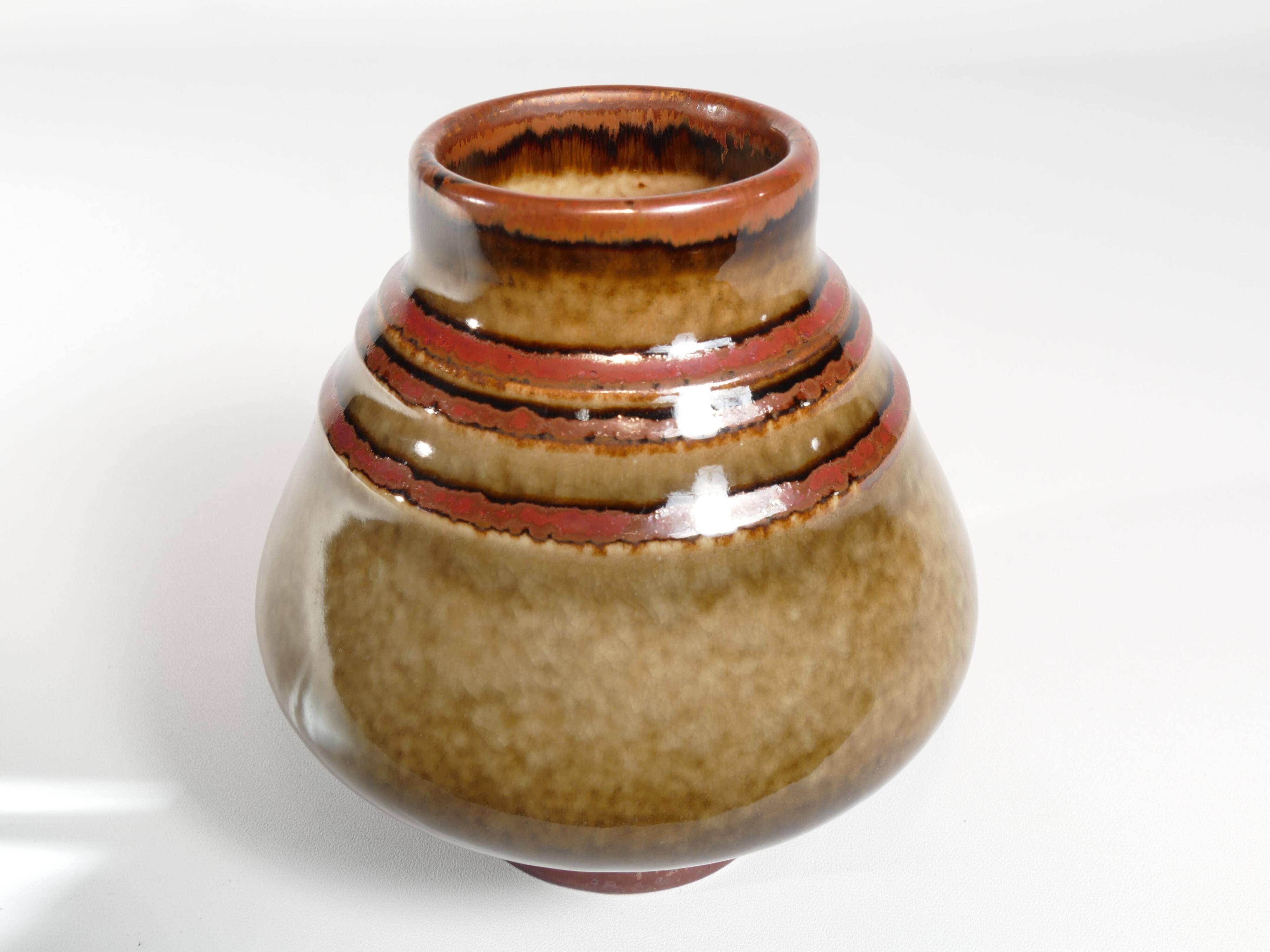 Mid-Century Modern Stoneware Bamboo Vase, by Olle Alberius for Rörstrand, Sweden
