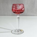 Collection of Lead Crystal Glasses, Colored Wine Glasses