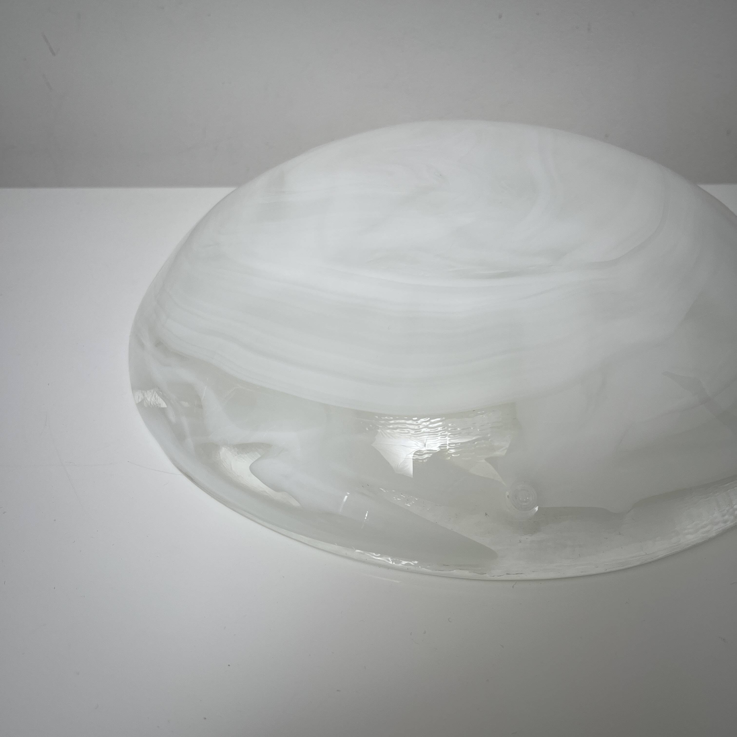 Murano Italy La Murrina thick glass fruit bowl