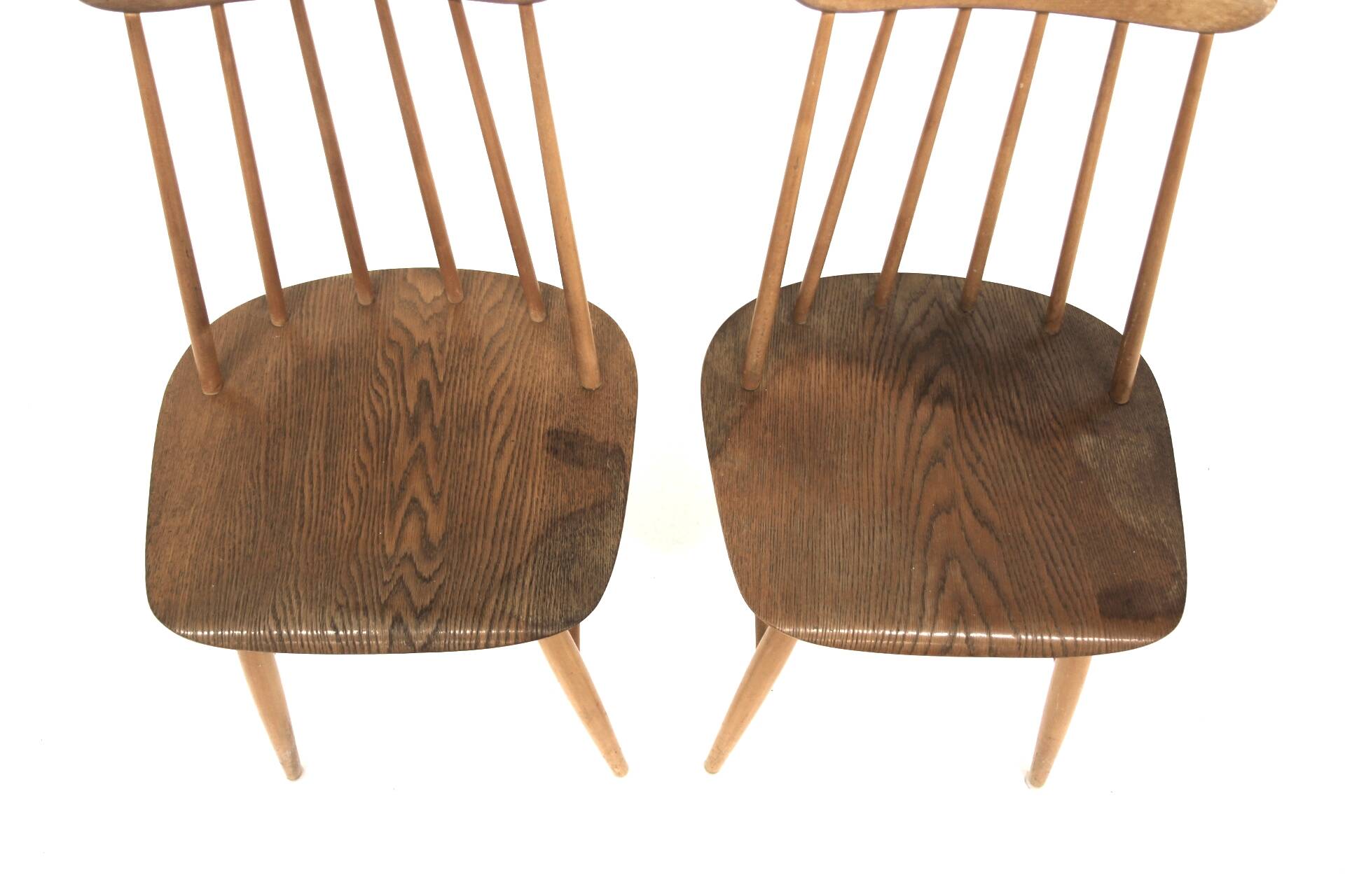 Set of 2 Scandinavian "Fanett" chairs by Ilmari Tapiovaara, Sweden, 1960