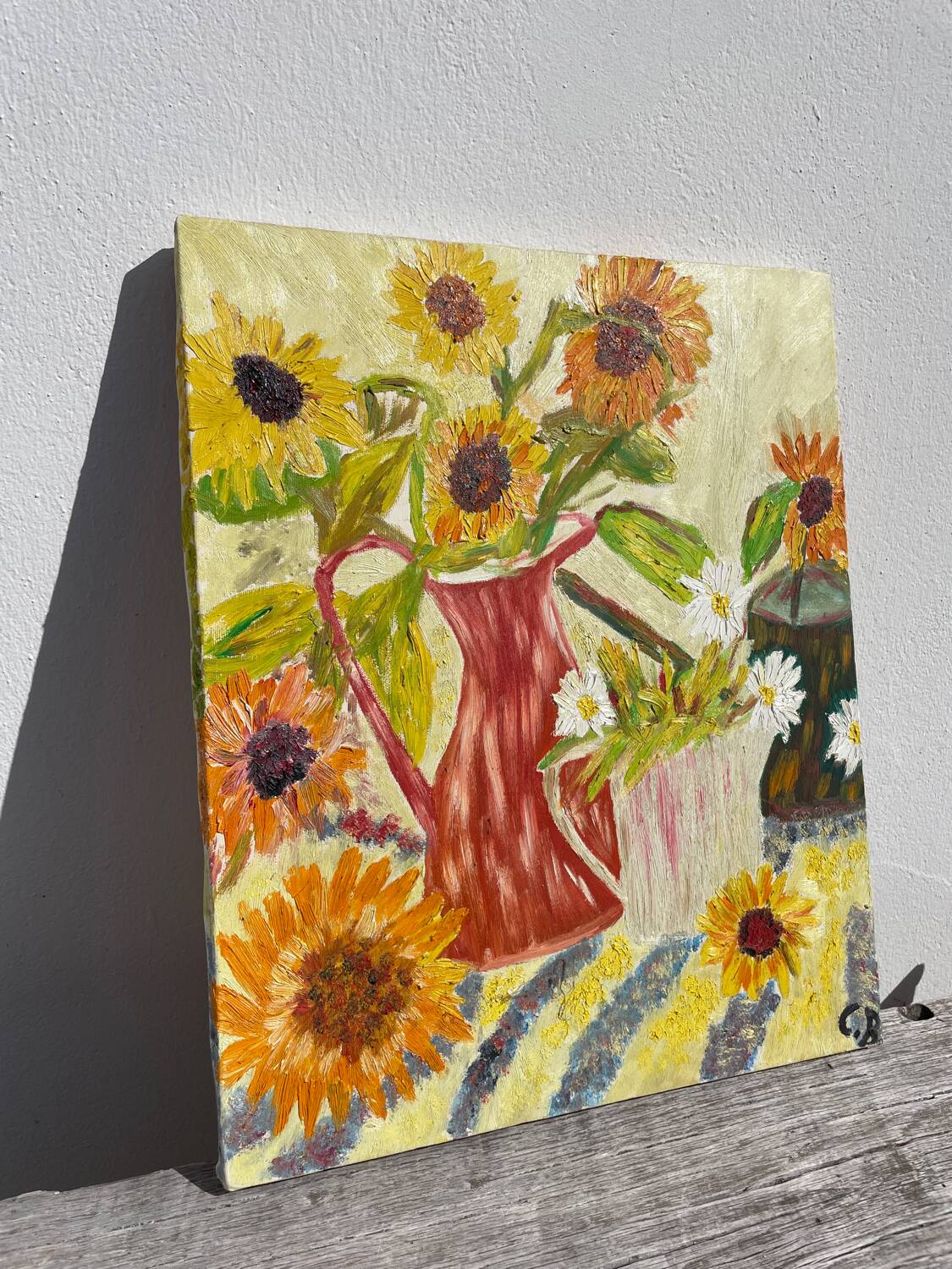 Tableau bouquet de fleurs tournesol