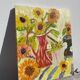 Tableau bouquet de fleurs tournesol