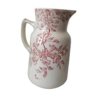 Large broc in iron earth decorated with jasmine decoration