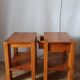 Pair of vintage pine bedside tables