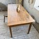 Cherry farmhouse table with spindle legs, 1950s