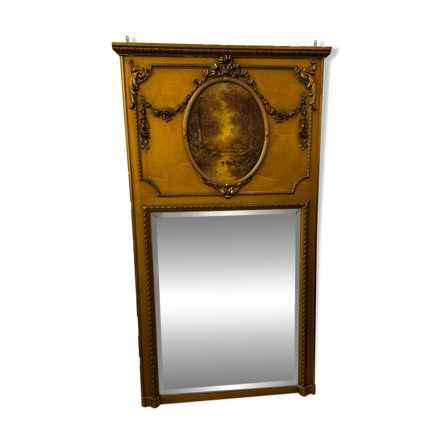 Louis XVI style trumeau mirror