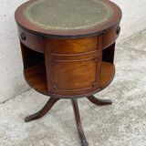 Bookcase pedestal table rotating table 3 drawers
