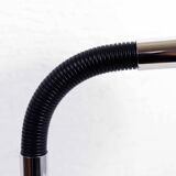 Black and chrome metal desk lamp
