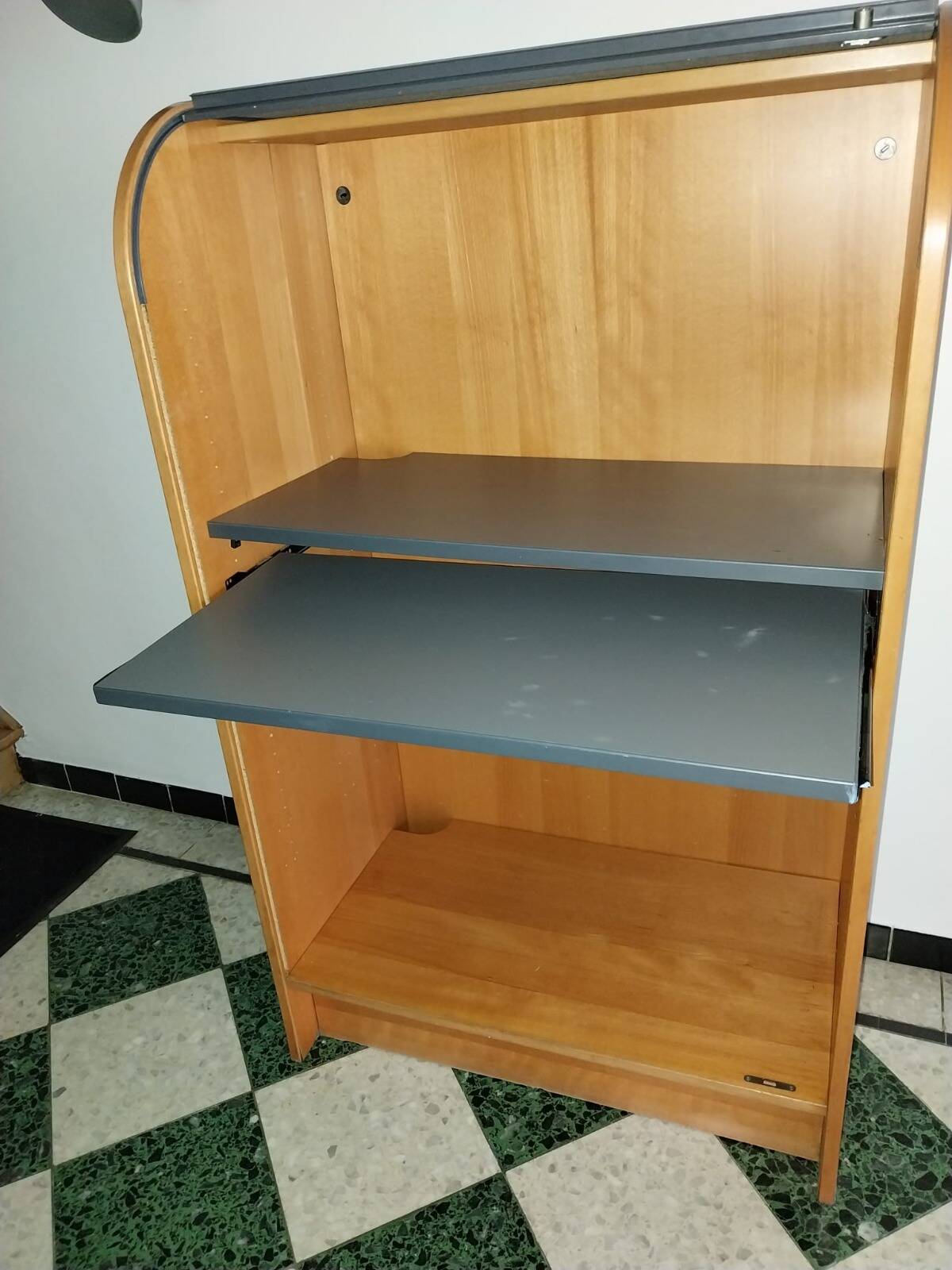 Vintage IKEA secretary, "Effektiv" series in beech.