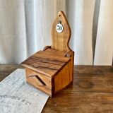 Olive wood salt box