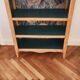 Renovated green cedar wood bookshelf