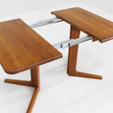 Vintage Danish extendable dining table teak 1960s