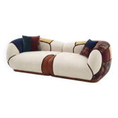 Modular 2-part sofa, vintage style
