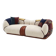Modular 2-part sofa, vintage style