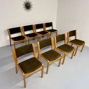 Set of 8 Thygesen and Sorensen / Magnus Olesen designer chairs from the 70s