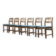 Chaises de salle à manger en chêne brutalistes danoises des années 1960 attribuées à Henning Kjærnulf.