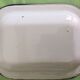 Set of 4 dishes tole enamelled white