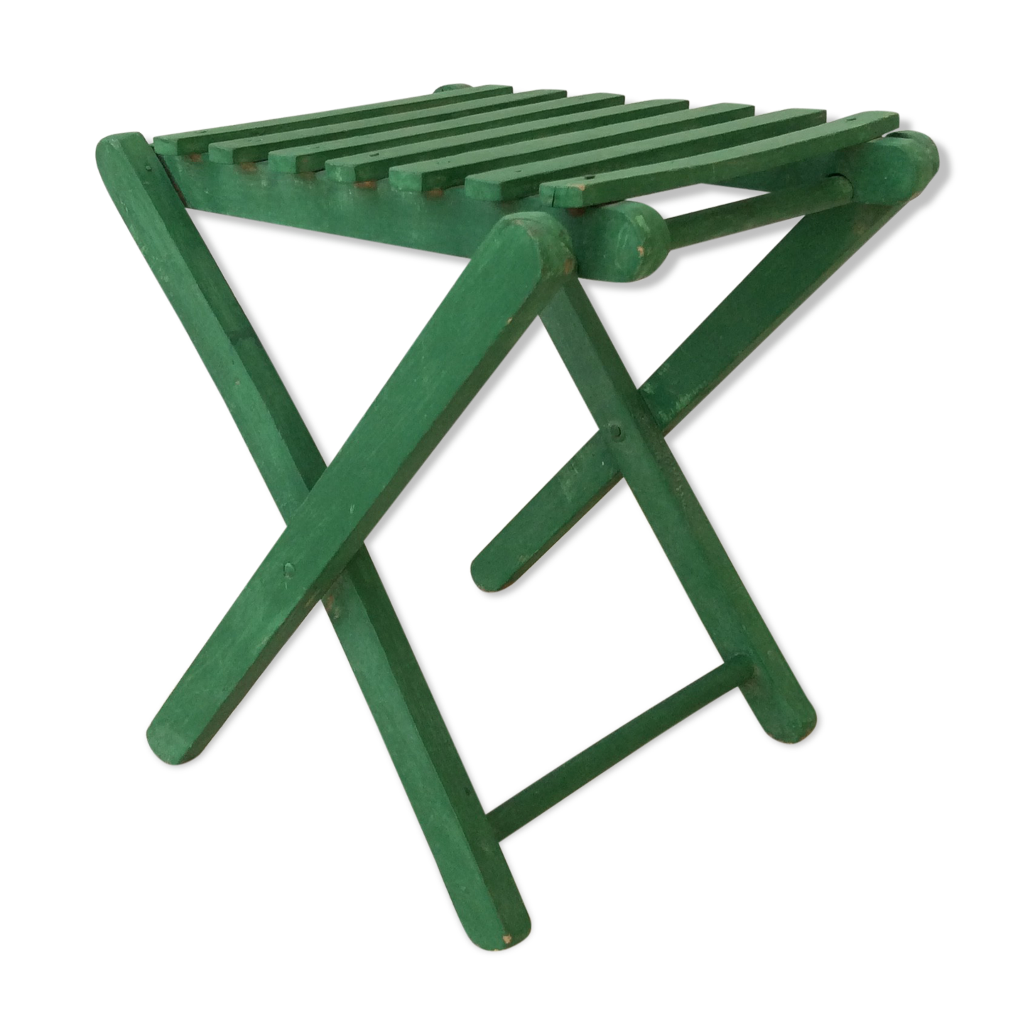 Former wooden fisherman folding stool