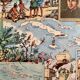 Old poster map of the West Indies - JP Pinchon - 1940