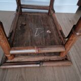 Bamboo side table late 19th century Perret and Vibert style