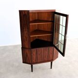 Vitrine vintage | Meuble d'angle | Années 1960 | Danois