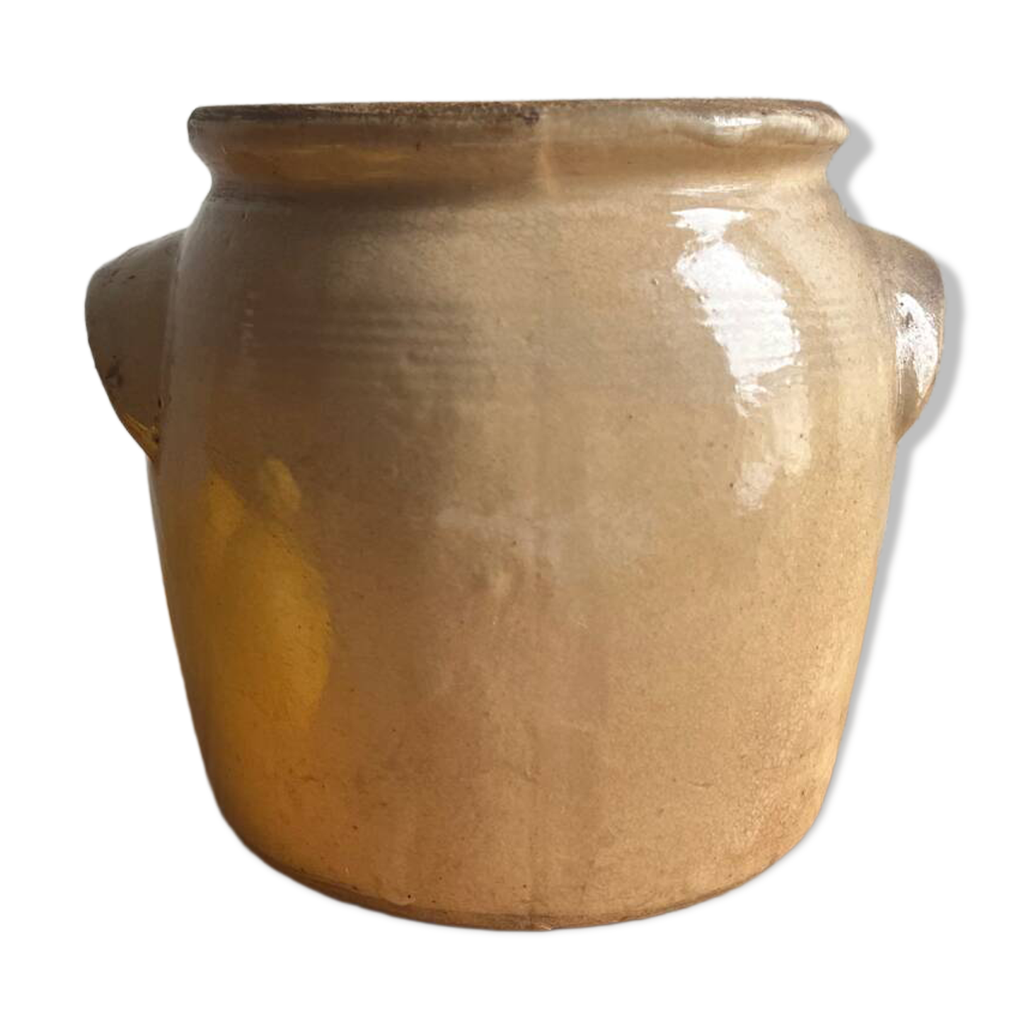 Old stoneware pot / storage jar / jam jar