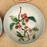 4 Plates with mismatched fruity patterns