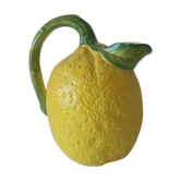 Vintage pitcher has form of lemon
