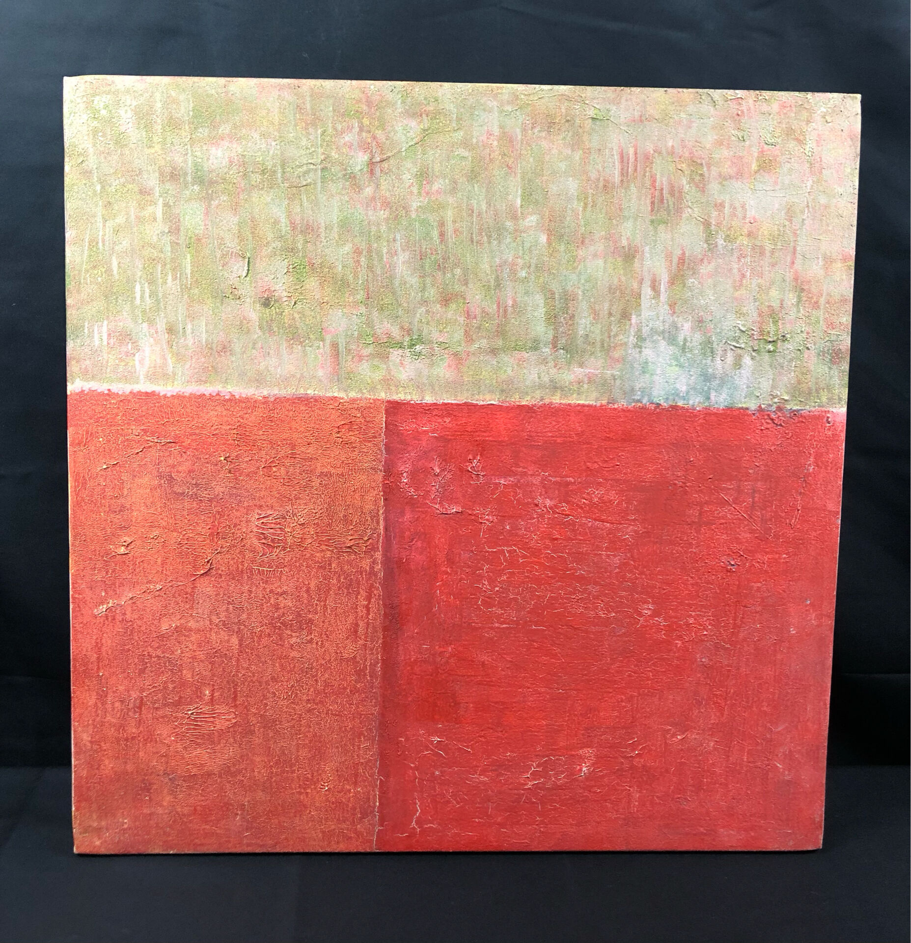 Oil on canvas - Mixed media - abstract composition