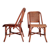Rattan bistro chairs