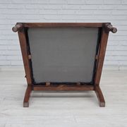 1920-30s, set of 2 armchairs, design after Georges Jacob, carved teak wood.