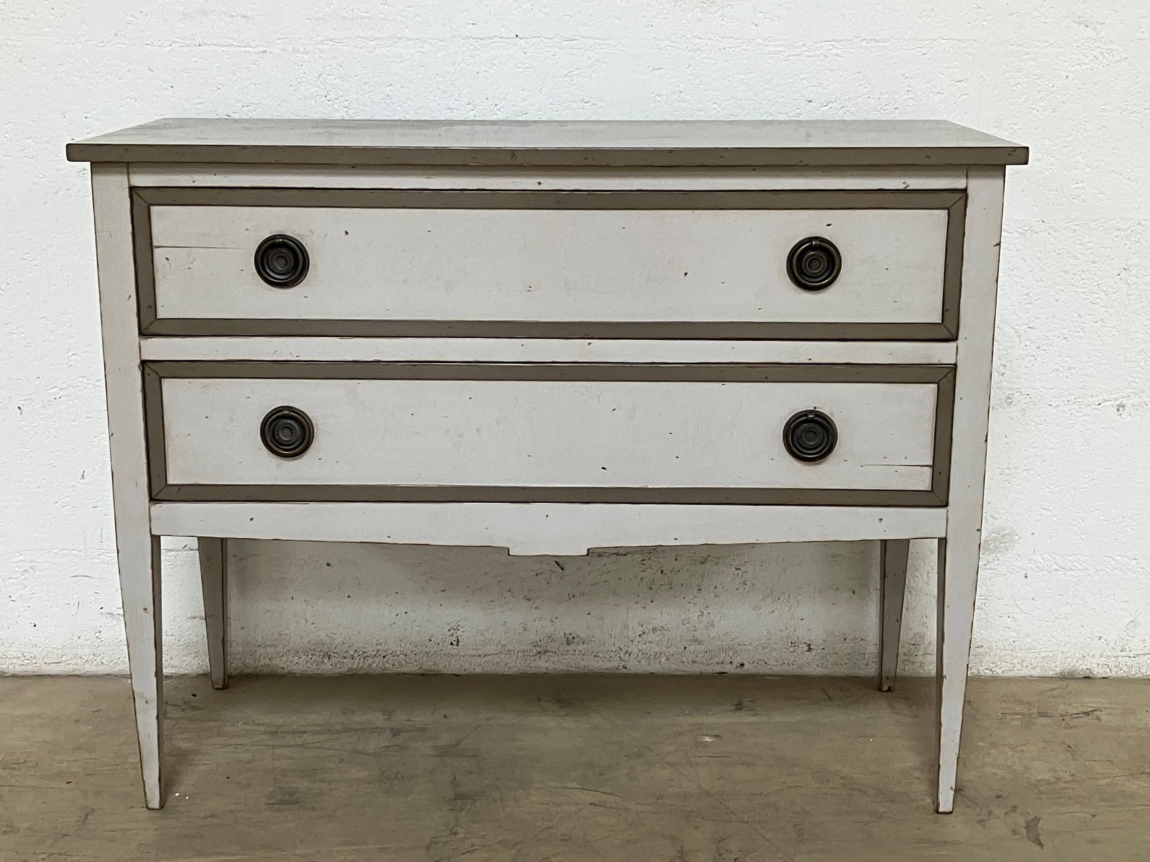 Rivoli 2-drawer chest of drawers in solid wood michel ferrnd