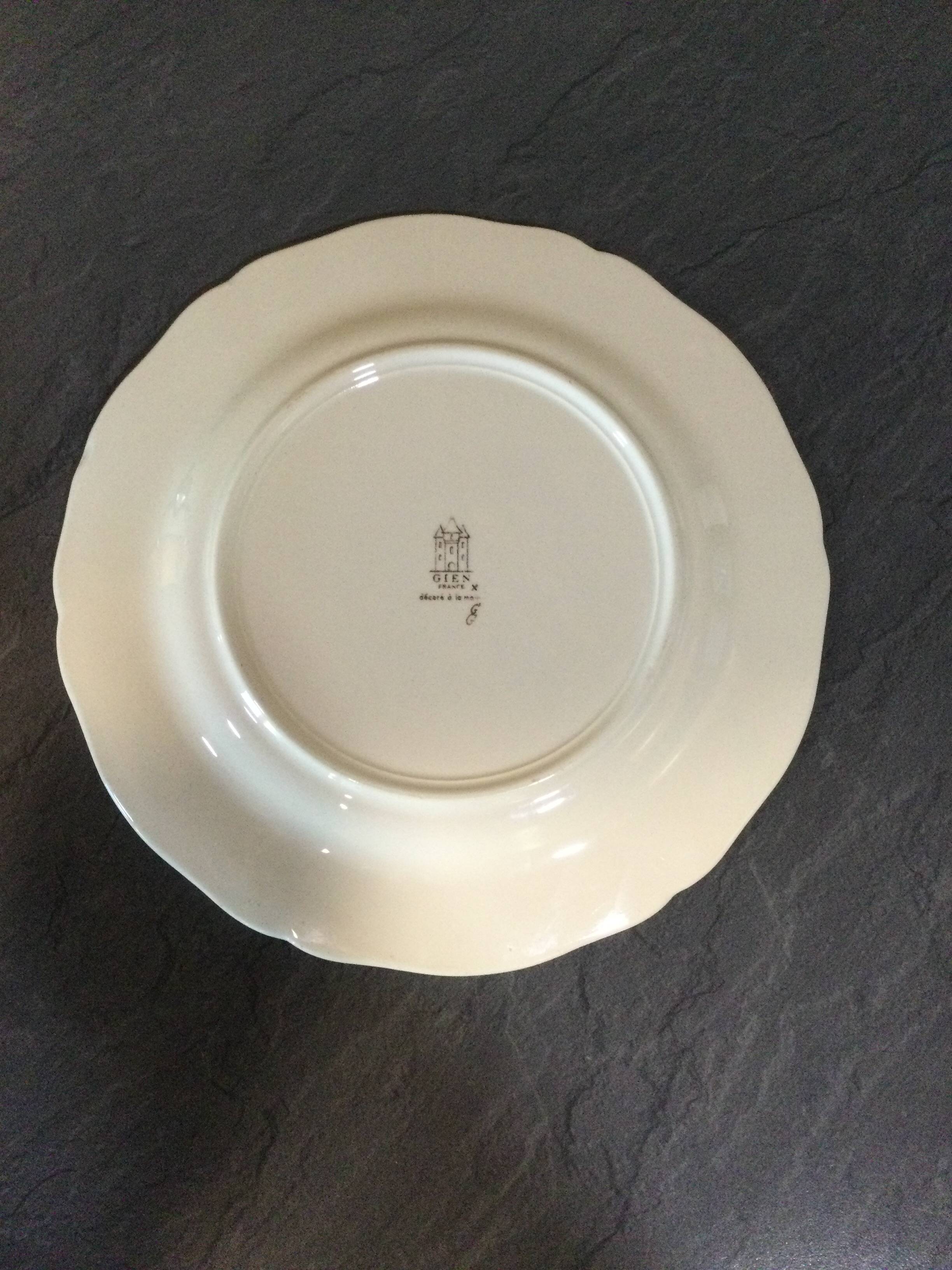 Assiette Gien Rambouillet