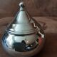 Vintage stainless steel sugar bowl
