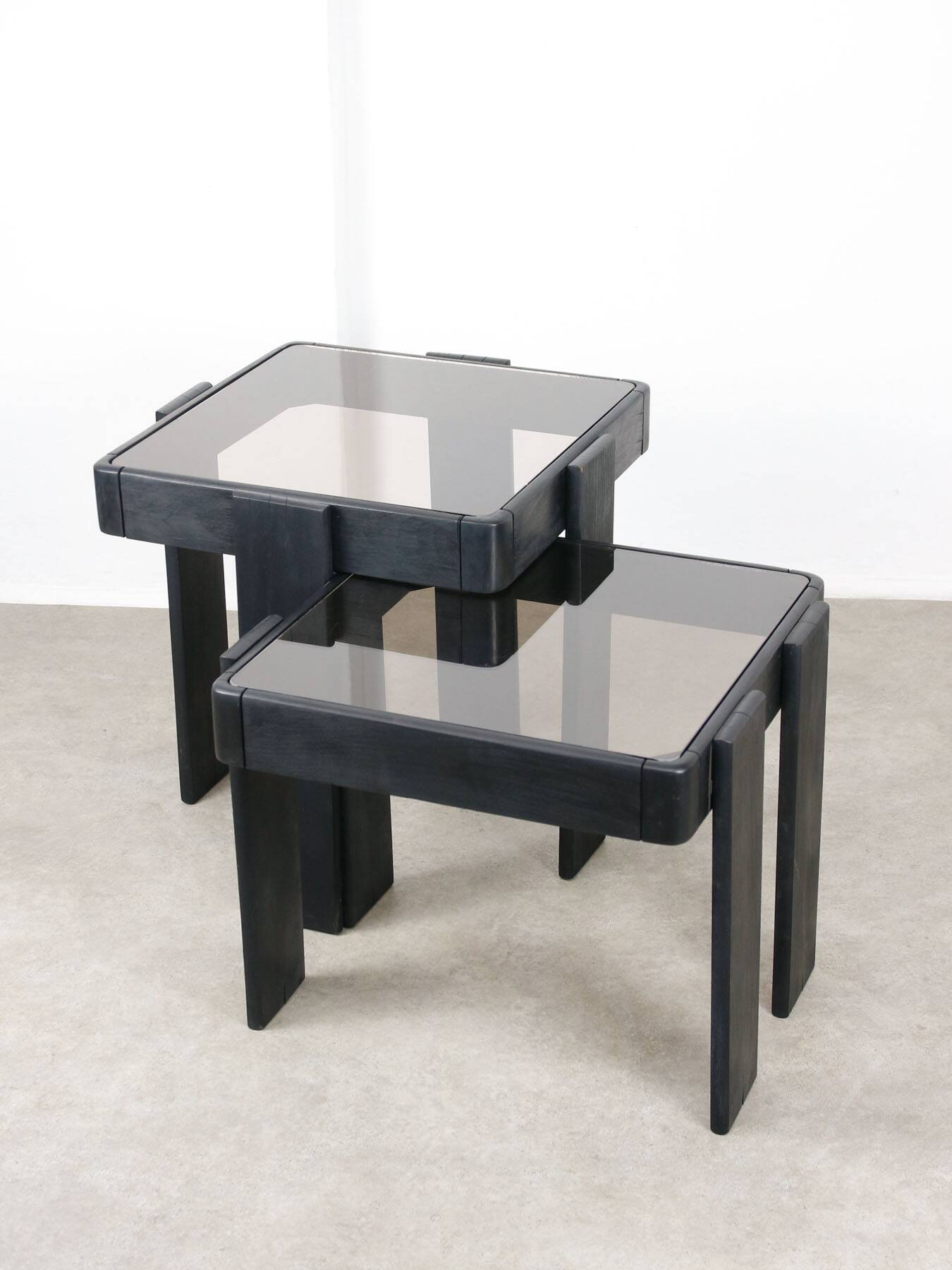 Vintage Nesting Tables by Gianfranco Frattini, Set of 2