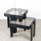 Vintage Nesting Tables by Gianfranco Frattini, Set of 2