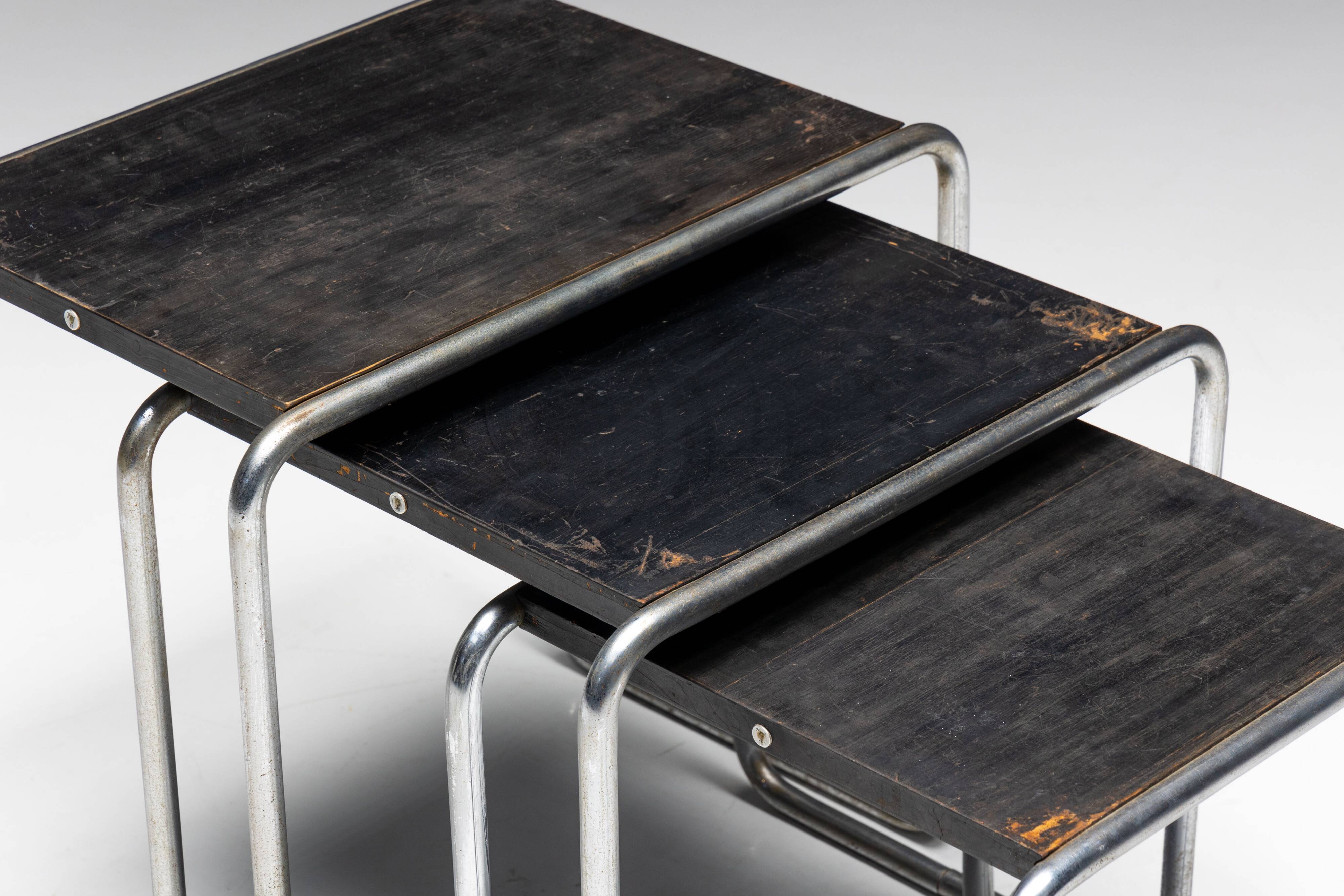 First Edition Side Tables by Marcel Breuer for Thonet, Germany, 1930s